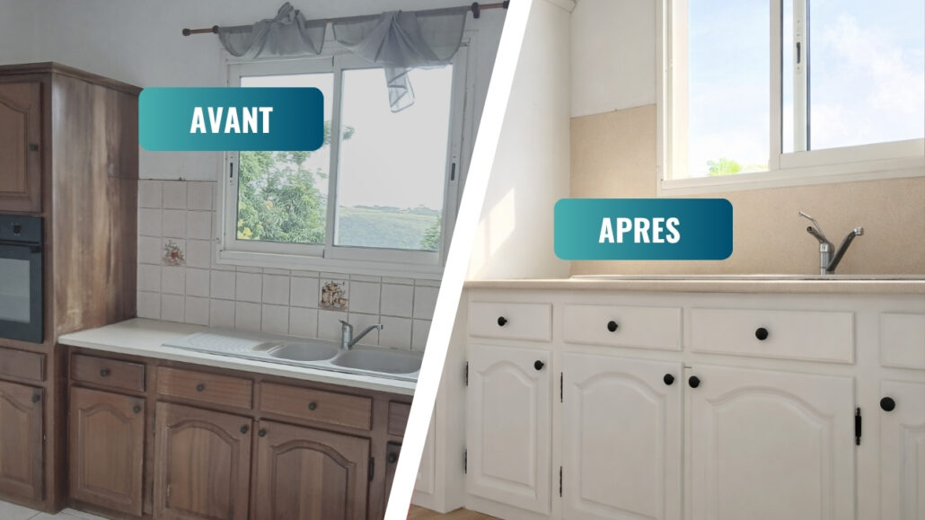 relooking-cuisine-bois-reunion-avant-apres.jpg Relooking de cuisine en bois à La Réunion avant après peinture et plan de travail