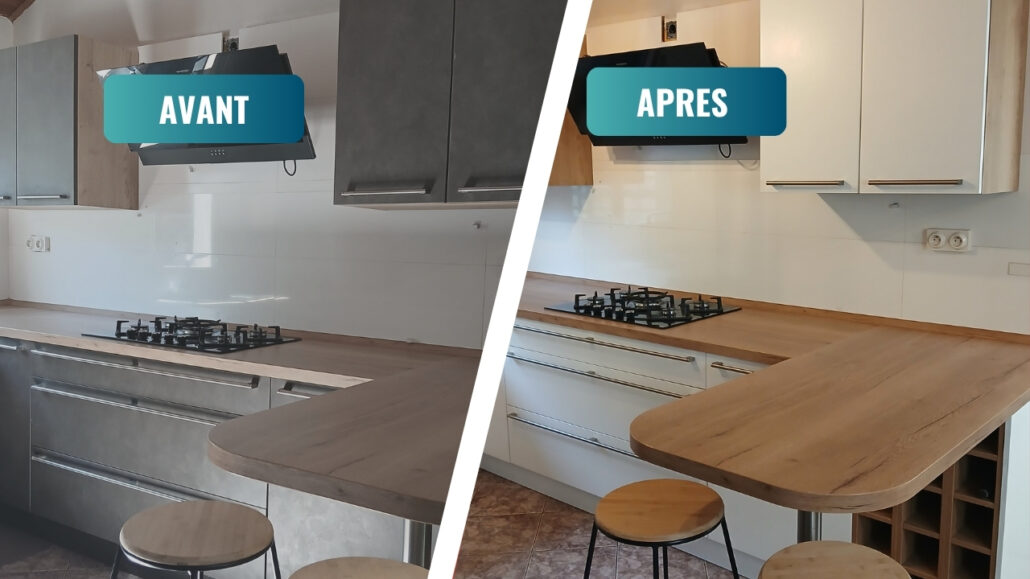 relooking-cuisine-bois-reunion-avant-apres.jpg Relooking de cuisine en bois à La Réunion avant après peinture et plan de travail